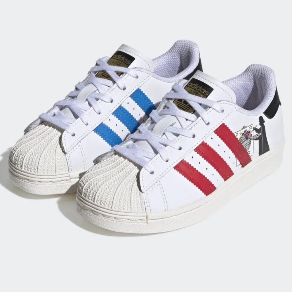 Adidas x Disney Star Wars Superstar Big Kid White New Hobbies Sneakers Size 5